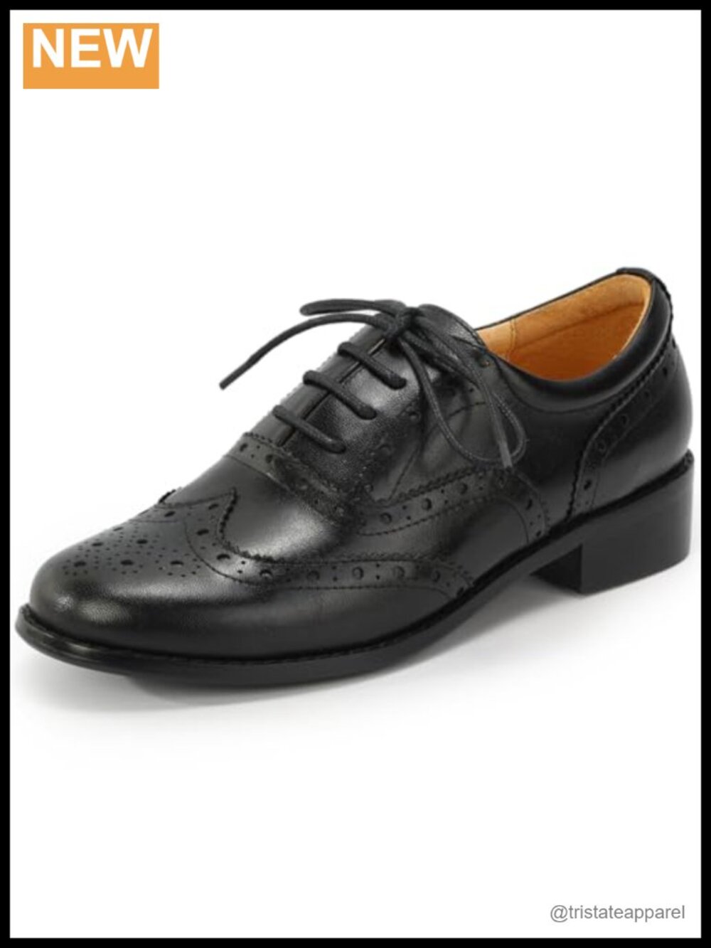 Sheepskin Leather Wingtip Brogue Oxfords Lace Up Comfort Flats